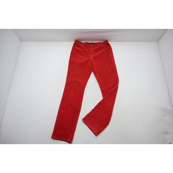 Ralph Lauren Sport Corduroy Pants Rugged Red Flat Womens Size 12 x 34 - Picture 2 of 6